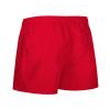 Mens Elastic Waist Swim Trunks Solid Volley Swimwear Bathing Suit Boardshort Drawstring Athletic Beach Shorts (Red 1,Large) view 3