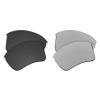 EZReplace Lenses Replacement for Oakley Flak Jacket XLJ Asian Fit Sunglasses (Polarized Lenses) - Fits Oakley Flak Jacket XLJ Asian Fit Frame (Carbon Black+Metal Silver) view 1
