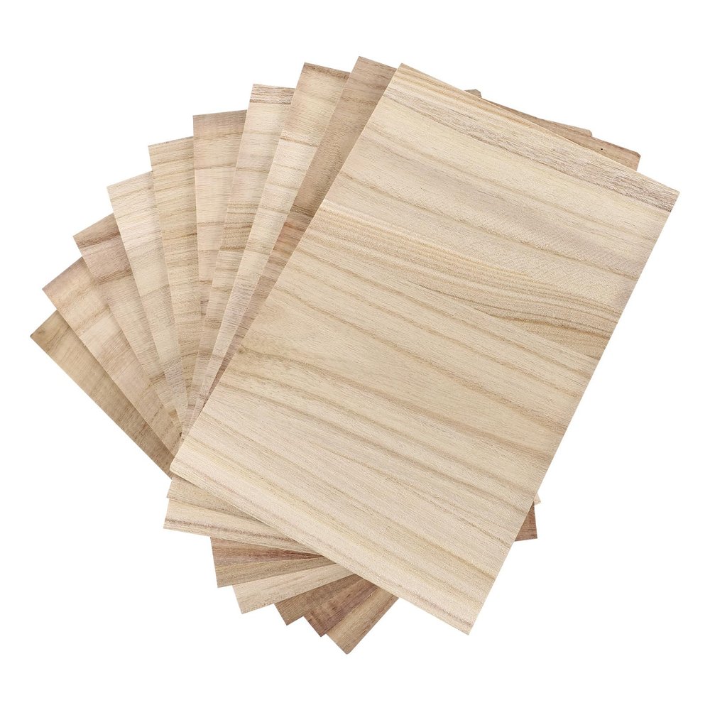 Veemoon 10pcs Karate Wood Breaking Boards, Taekwondo Training Board Rebreakable Boards Martial Arts Karate Equipment for Kids and Adults Kungfu Boxing Equipment 0.6cm Thin Kick Board Sparring Gear