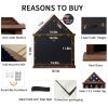 Zmiky Flag Display Case American Flag Solid Wood Display Case Fits a 3 X 5 Flag Folded Military Shadow Box with Felt Lining Holder for Certificate Pins Insignia Medals Walnut view 3