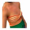 5665 Women Sexy Bandeau Tube Top Twist Front Cutout Cropped Sweater Striped Ribbed Knit Crop Top Sexy Y2K Blouse Sexy X-Large view 1