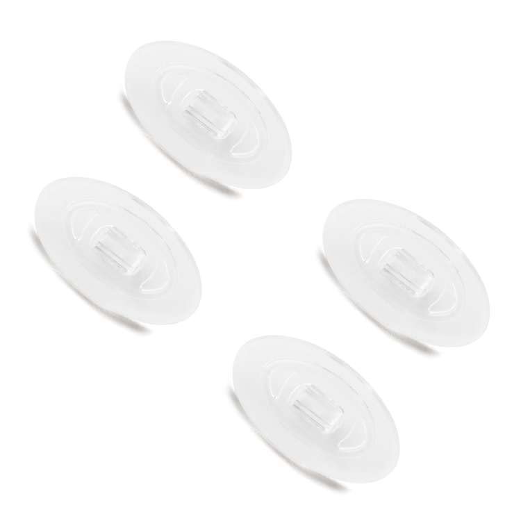 2 Pair Replacement Nosepieces Nose Pads for Von Zipper MayfieldOakley Whisker/WireTap/Half Wire 2.0/Crosshair 2.0 OO4044/Crosshair 1.0/Plaintiff Squared OO4063 - Oversized