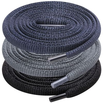 UpUGo 3 Pair Oval Shoe Laces, Half Round 1/4" Shoelaces