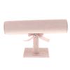 Easnea Velvet Jewelry Tower Bracelet Holder Desktop Jewelry Organizer T-Bar Bracelet Necklace Jewelry Display Stand Rod, Pink view 1