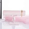Easnea Velvet Jewelry Tower Bracelet Holder Desktop Jewelry Organizer T-Bar Bracelet Necklace Jewelry Display Stand Rod, Pink view 2