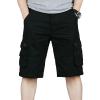 Maiyifu-GJ Men's Slim Fit Cotton Casual Cargo Shorts Lightweight Multi Pocket Shorts Outdoor Tactical Hiking Short Pants (Black,34) view 1