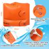 6 Pack Arm Floaties for Adults Swimming Belt Floats Portable Inflatable Floatation Swimming Waist Float Belt with Safety Buckle for Kids Adult Women Pool Swimming Back Floating view 3