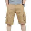 Maiyifu-GJ Men's Slim Fit Cotton Casual Cargo Shorts Lightweight Multi Pocket Shorts Outdoor Tactical Hiking Short Pants (Yellow,29) view 1