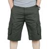 Maiyifu-GJ Men's Slim Fit Cotton Casual Cargo Shorts Lightweight Multi Pocket Shorts Outdoor Tactical Hiking Short Pants (Armygreen,29) view 1