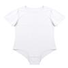 YOOJIA Men One Piece Short Sleeve Undershirt Dance Leotard Button Crotch Gymnastics Bodysuit Romper Tops White XX-Large view 4