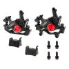PETCHOR HB-100 Line Pulling Hydraulic Disc Brake Calipers, Mechanical Disc Brakes for MTB, Mountain Bike, E-Bike and Electric Bike 2PCS Front/Rear Black view 1