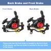PETCHOR HB-100 Line Pulling Hydraulic Disc Brake Calipers, Mechanical Disc Brakes for MTB, Mountain Bike, E-Bike and Electric Bike 2PCS Front/Rear Black view 4