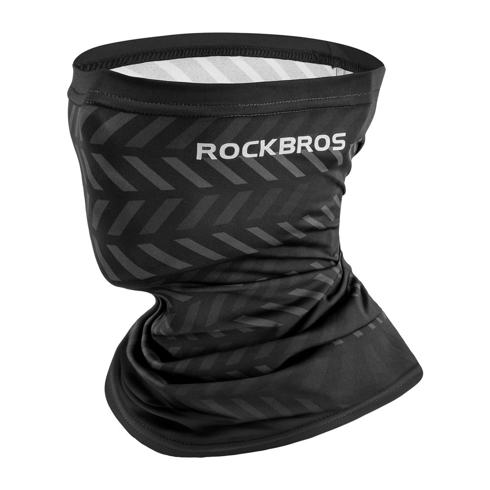 ROCKBROS Cooling Neck Gaiter Face Mask Fishing Scarf Face Cover for Men Women (black 1)