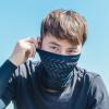 ROCKBROS Cooling Neck Gaiter Face Mask Fishing Scarf Face Cover for Men Women (black 1) view 2