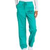 Custom Emroidered Medical Scrub Pant Add Your Embroidery Text Name Unisex Adult Cargo Pant Teal Blue view 3