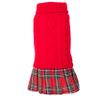The Worthy Dog Turtleneck Sweater Dress, Winter Warm Dog Clothing, Outfits Cold Weather Pet Coat, Knitted Sweater -Medium, Red view 1