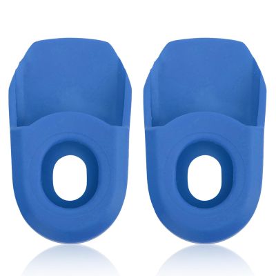 2PCS Bike Crank Cover Protector, Silicone Mountain Bicycle Crank Boot Arm Sleeve Cover Protective Case Crank Protection Sleeve Bike Crank Protector Bike Crank Arm Boots(Blue)