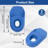 2PCS Bike Crank Cover Protector, Silicone Mountain Bicycle Crank Boot Arm Sleeve Cover Protective Case Crank Protection Sleeve Bike Crank Protector Bike Crank Arm Boots(Blue) view 2