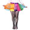 VINICUNCA Girls Fishnet Stockings for Princess Dress High Waist Mesh Tights Cute Pattern Knit Socks (2-7 Years, Black-Rose) view 1