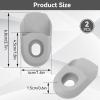 2PCS Bike Crank Arm Boots Protectors, Silicone Bike Crank Cover Guard for MTB Mountain Road Bikes Protectors for Bicycle Crankset (Grey) view 2