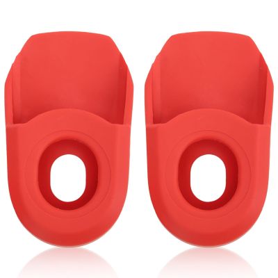 2PCS Bike Crank Cover Protector, Silicone Mountain Bicycle Crank Boot Arm Sleeve Cover Protective Case for Bicycle Bike Cranks Protector(Red)