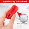 2PCS Bike Crank Cover Protector, Silicone Mountain Bicycle Crank Boot Arm Sleeve Cover Protective Case for Bicycle Bike Cranks Protector(Red) view 2