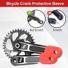 2PCS Bike Crank Cover Protector, Silicone Mountain Bicycle Crank Boot Arm Sleeve Cover Protective Case for Bicycle Bike Cranks Protector(Red) view 4