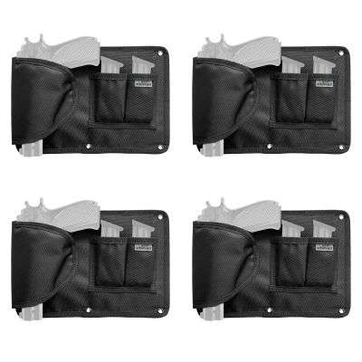Pistol Holder Magazine Pouch for Gun Safe Organizer,Reinforced Pistol Holster Magazine Holders Combination for Gun Cabinet Gun Safe Accessories Storage (Pistol Holder Magazine Pouch 4 Pack)