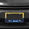 Rico Industries NBA Basketball Golden State Warriors Personalized/Custom 12" x 6" Chrome All Over Automotive License Plate Frame for Car/Truck/SUV view 2