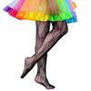 VINICUNCA Girls Fishnet Stockings for Princess Dress High Waist Mesh Tights Cute Pattern Knit Socks (7-14 Years, Black-Bow-knot) view 2