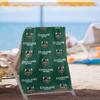 LOGOVISION Cleveland State University Beach Towel/Bath Towel, 30"x60" Logo Pattern view 2