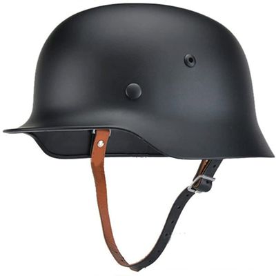 Hunting Explore Black Ww2 German Elite Wh Army M35 M1935 Steel Helmet Stahlhelm Black