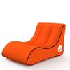 CatXQ Automatic Inflatable Lounger Air Sofa Chair | Hammock-Portable | 10 Second Rapid Inflation | Waterproof | Anti-Air Leaking | Emergency Charging - Orange view 1