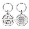 13th Birthday Gifts Keychain for 2013 Born Girls & Boys, Personalized Engraved Keepsake for 13 Year Old Kids