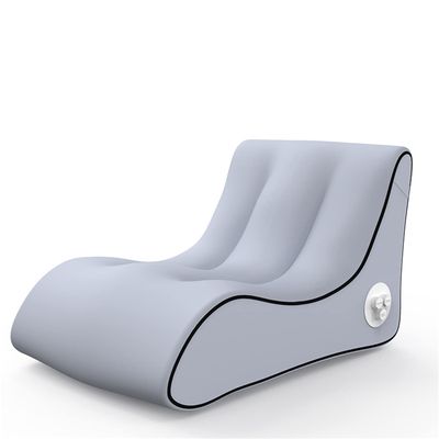 CatXQ Automatic Inflatable Lounger Air Sofa Chair | Hammock-Portable | 10 Second Rapid Inflation | Waterproof | Anti-Air Leaking | Emergency Charging - Gray