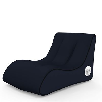 CatXQ Automatic Inflatable Lounger Air Sofa Chair | Hammock-Portable | 10 Second Rapid Inflation | Waterproof | Anti-Air Leaking | Emergency Charging - Black