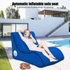 CatXQ Automatic Inflatable Lounger Air Sofa Chair | Hammock-Portable | 10 Second Rapid Inflation | Waterproof | Anti-Air Leaking | Emergency Charging - Black view 4