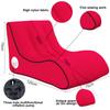 CatXQ Automatic Inflatable Lounger Air Sofa Chair | Hammock-Portable | 10 Second Rapid Inflation | Waterproof | Anti-Air Leaking | Emergency Charging - Pink view 3