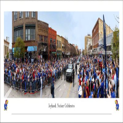 Kansas Jayhawks Victory Parade - Unframed 40 x 13.5 Poster by Blakeway Panoramas