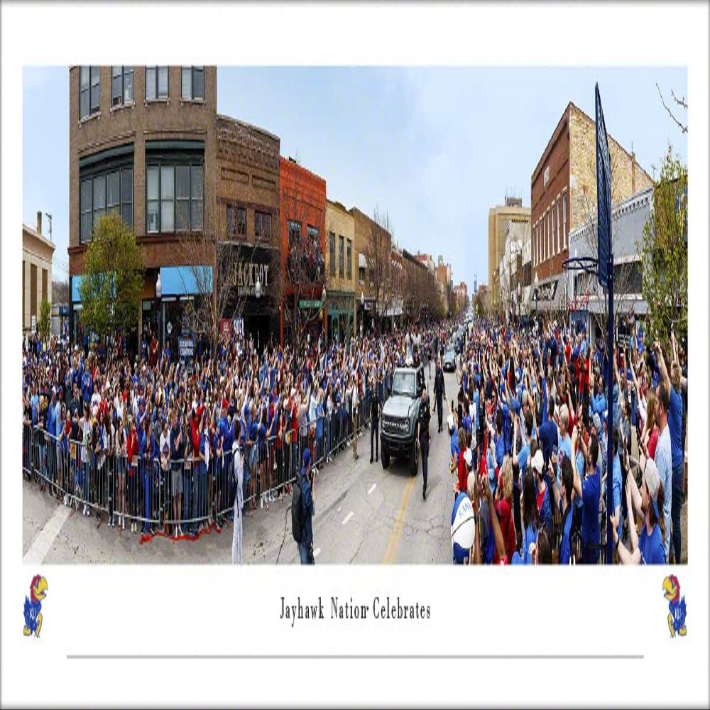 Kansas Jayhawks Victory Parade - Unframed 40 x 13.5 Poster by Blakeway Panoramas
