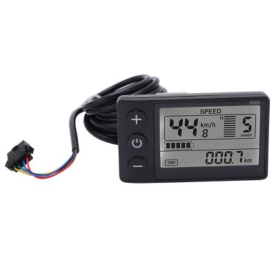 Electric LCD Display Meter, 24V 36V 48V LCD Display Control Panel with Plug, Electric Display Meter Conversion Kit for Electric Scooter, Electric
