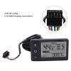 Electric LCD Display Meter, 24V 36V 48V LCD Display Control Panel with Plug, Electric Display Meter Conversion Kit for Electric Scooter, Electric view 3