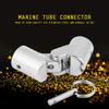 Boat Pipe Connector, Folded 180 degrees Marine Stainless Steel Folding Swivel Coupling Tube Pipe Connector Boat Hardware Fitting Marine Yacht(25mm caliber) view 3