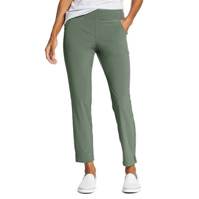 Eddie Bauer Women's Departure Ankle Pants, Mineral Green, Large