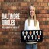 MLB Baltimore Orioles uniform evolution plaqued poster view 2