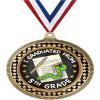 2.75" 5th Grade Graduation Medal Awards, Gold Vega Team Trophy Medals with Free Neck Ribbon 20 Pack view 1