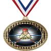 2.75" Badminton Medal Awards, Gold Vega Badminton Team Trophy Awards Includes Free Neck Ribbon 100 Pack view 1