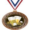 2.75" Beer Pong Medal Awards, Bronze Vega Beer Pong Team Trophy Awards Includes Free Neck Ribbon 50 Pack view 1