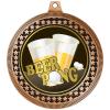 2.75" Beer Pong Medal Awards, Bronze Vega Beer Pong Team Trophy Awards Includes Free Neck Ribbon 50 Pack view 2