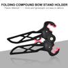 Archery Bow Stand Holder Kick Stand, Folding Compound Bow Stand Holder Rack Bracket Replacement for Archery Target Shooting Hunting(Short) view 3
